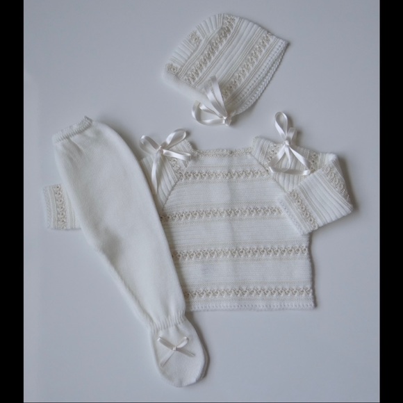 Baby Unisex knit set NEW - Picture 2 of 2